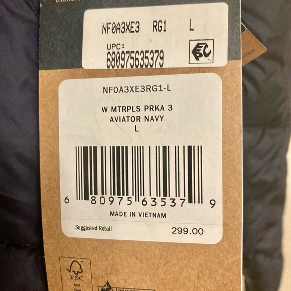 North face Metropolis Parka 3 BNWTs in Aviator Navy!! 🥰 - Picture 7 of 11